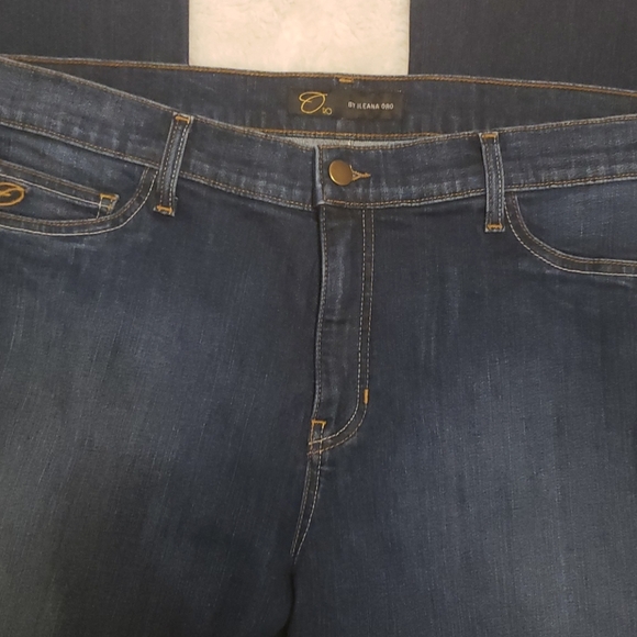 ORO by Ileana Oro Bootcut Dark Blue Jeans sz 16 - Picture 3 of 6